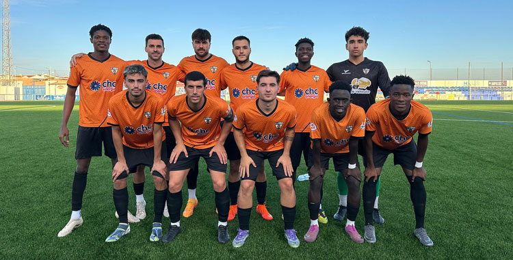 El once inicial del cuadro de Alberto Fernández en Bollullos. Foto: CD Pozoblanco