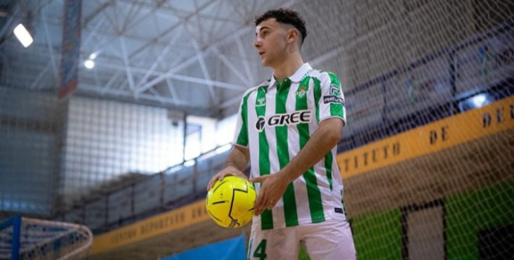 Pablo Guti durante un encuentro la pasada temporada con el Real Betis FS