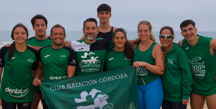 La expedición del Club Natación Córdoba en San Fernando. Foto: Club Natación Córdoba