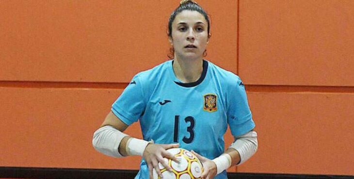 Cristina García en una participación con España.