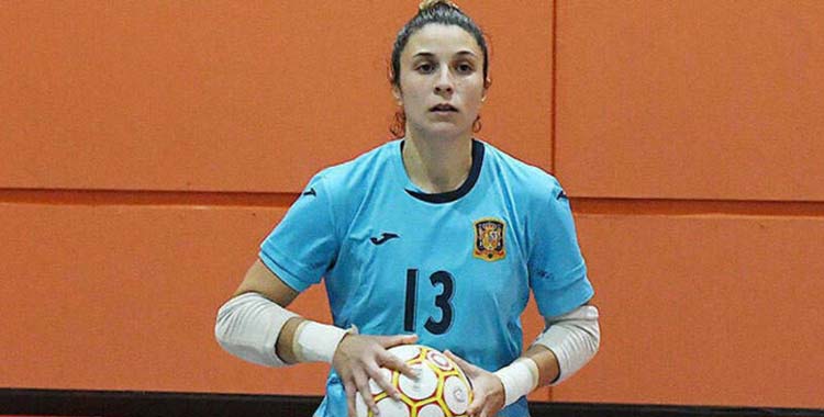 Cristina García en una participación con España.