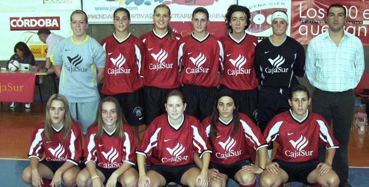 Inma Baena en su etapa como jugadora del Cajasur Deportivo.