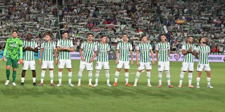 El once del Córdoba ante la UD Las Palmas.