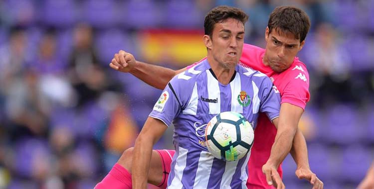 João Afonso en la última visita del Córdoba al Valladolid.