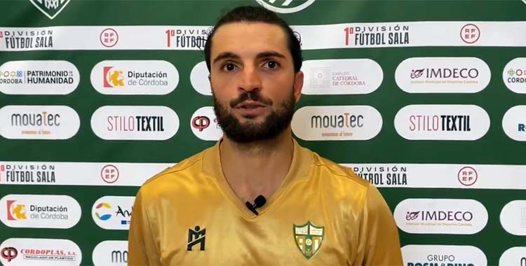 Zequi tras un entrenamiento del Córdoba Patrimonio.