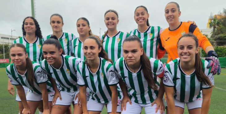 Formación inicial del Córdoba Femenino ante la Unión Viera.