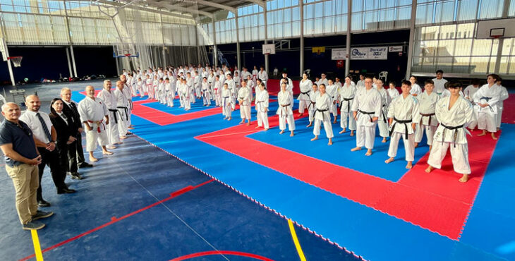 En torno a 120 deportistas se reunieron en la nueva jornada de tecnificación. Foto: Delegación Cordobesa de Karate