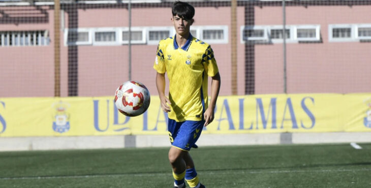 Diego Merino con la elástica amarilla. Foto: UD Las Palmas