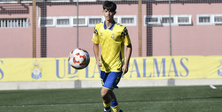 Diego Merino con la elástica amarilla. Foto: UD Las Palmas