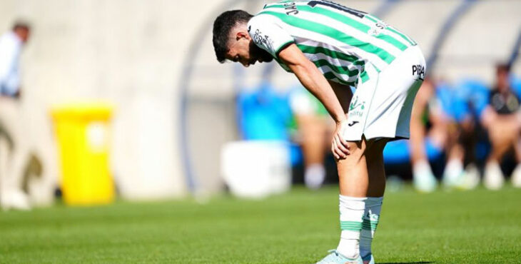 Una de las imágenes de la derrota del Córdoba en Andorra, con Jacobo como protagonista. Foto: CCF