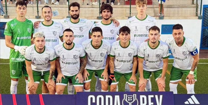 El once del Palma del Río en La Espiguera. Foto: @Palmadeporte / Atlético Palma del Río
