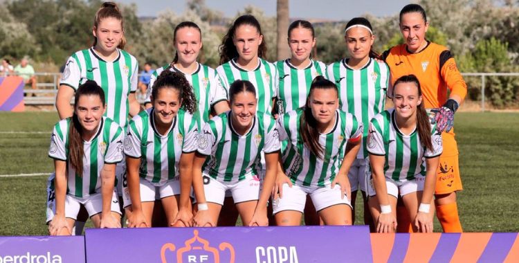 Once inicial del Córdoba Femenino en el partido ante el Sporting Huelva en la Copa de la Reina Iberdrola. Foto: @CórdobaFemenino