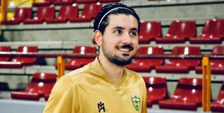 David Fernández, entrenador del filial del Patrimonio. Foto: Edu Luque / Córdoba Futsal