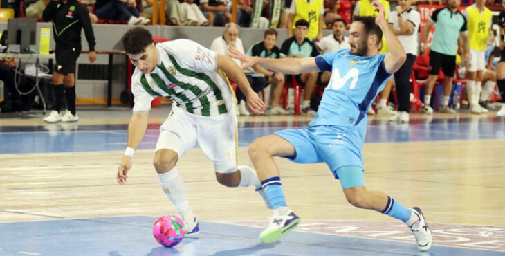 Pescio en una jugada de ataque ante el Movistar Inter. Foto: Edu Luque / Córdoba Futsal