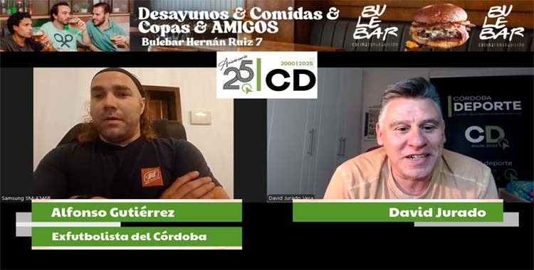 Alfonso Gutiérrez durante su entrevista con David Jurado.
