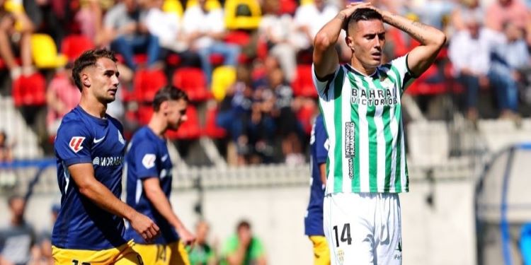 Sergi Guardiola lamentando sus ocasiones marradas y la derrota en Andorra.