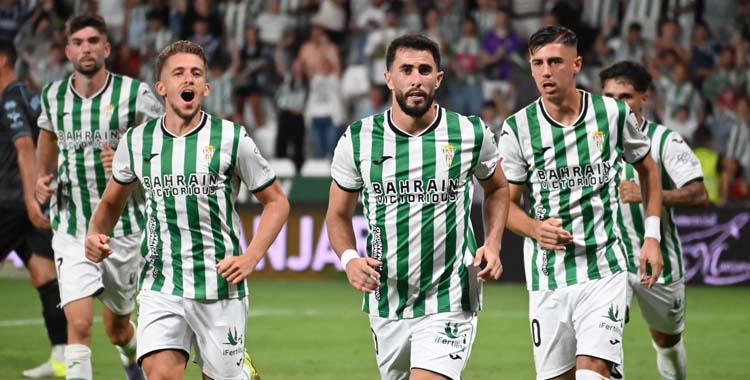 Jacobo celebra su gol ante el Castellón.