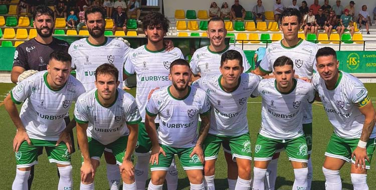 Once del Palma del Río en su último encuentro en Montilla. Foto: @Palmadeporte / Atlético Palma del Río