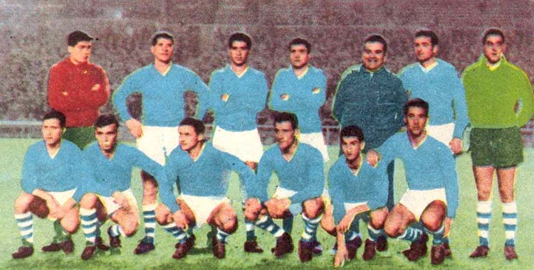 Once del San Sebastián en un partido de la 1960-61.