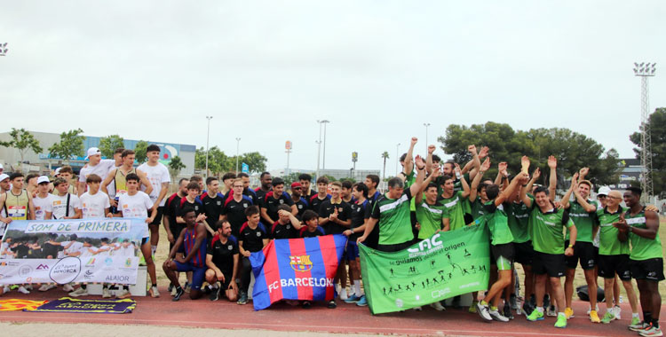 Una imagen del equipo masculino al acabar la competición en Vilanova y la Geltrú. Foto: Club Atletismo Cordobés