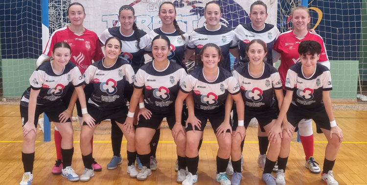 La formación cajista en Ceuta. Foto: Deportivo Córdoba Cajasur