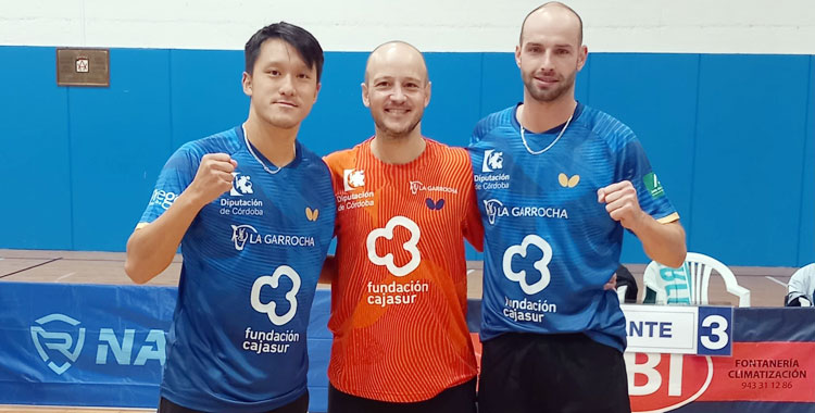 Chen, Machado y Carvalho celebrando su victoria en Donosti