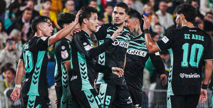 Una de las celebraciones del Betis en Palma del Río. Foto: Real Betis