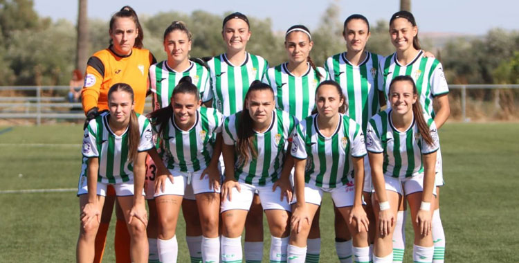 El once inicial blanquiverde en la Ciudad Deportiva. Foto: @CordobaFemenino