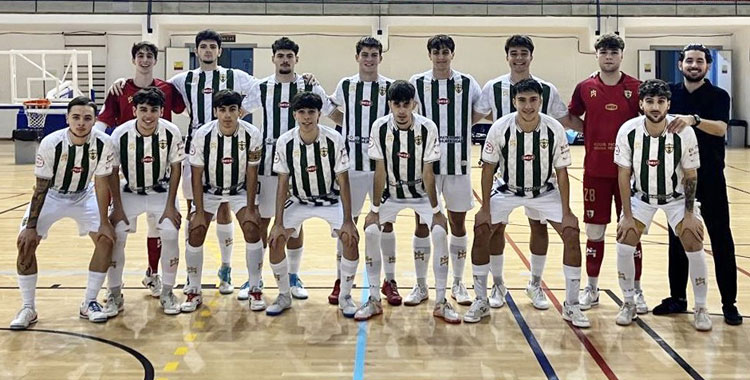 La formación blanquiverde se vino de vacío de Cádiz. Foto: Córdoba Futsal