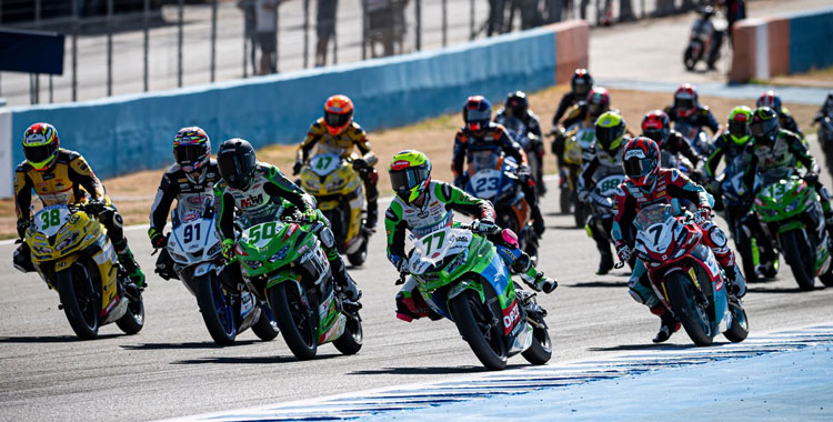 Un momento de una de las pruebas de Jerez en el Mundial de Superbikes