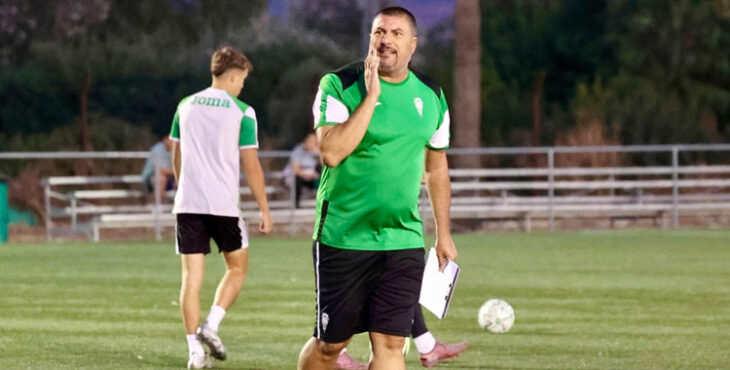 Diego Tristán trabajando ya en la cantera del Córdoba. Foto: CCF
