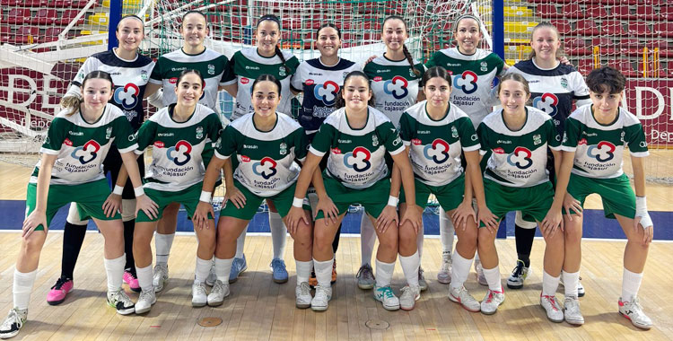 Una imagen de la formación deportivista ante el Granada FS Femenino