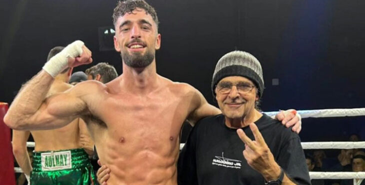 El Cazador Jr. junto a su entrenador, Ricardo Sánchez Atocha