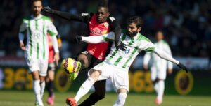 Crespo en el Córdoba-Almería de Primera.