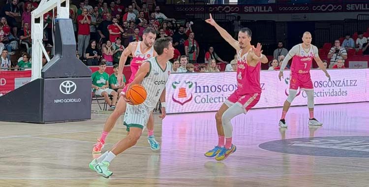 Pablo Sánchez en el partido ante el Insolac Caja 87.