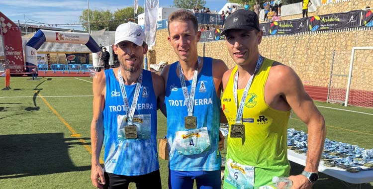 Podio masculino de la Ruta de la Miel.