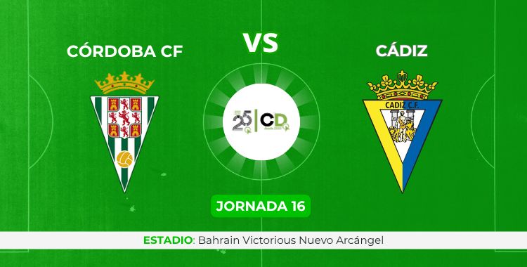 Sigue la crónica on line del Córdoba CF vs Cádiz.