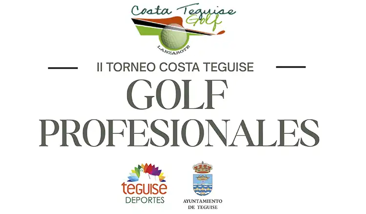 El cartel del II Torneo PGA Canarias en Costa Teguise.