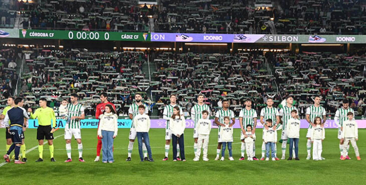 El once del Córdoba ante el Cádiz.
