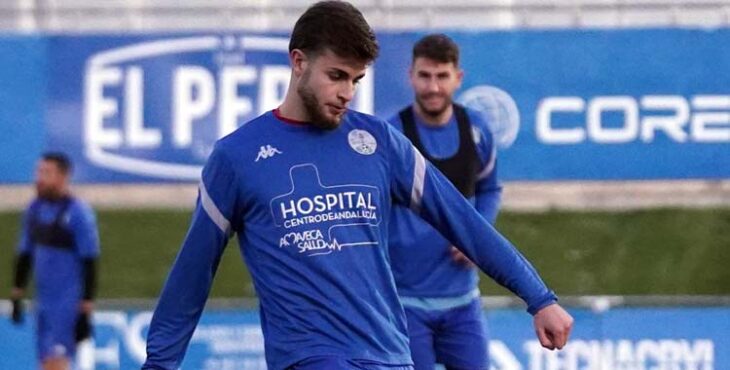 Rafa Manosalva en un entrenamiento como celeste.