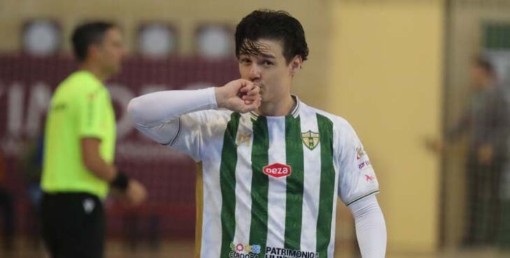 Murilo Duarte celebra su gol ante el Jaén Paraíso Interior.