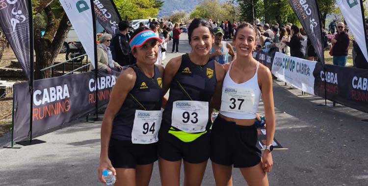 Podio femenino de la Subida al Santuario Virgen de la Sierra.