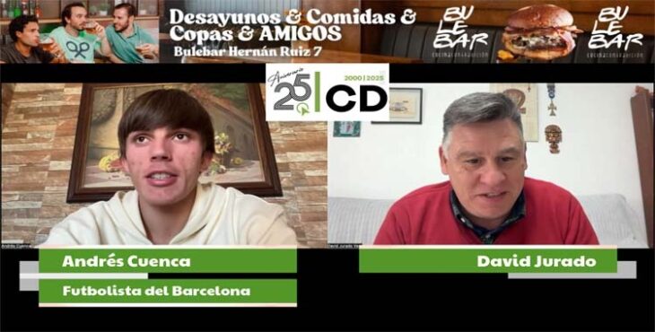 Andrés Cuenca durante su entrevista con David Jurado.