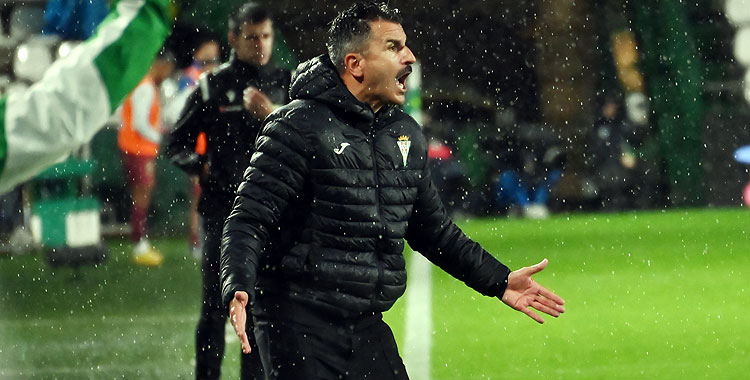 Iván Ania en el partido ante el Dépor, el que rompió la mejor racha del Córdoba. Autora: Natalia Román