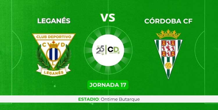 Sigue la crónica on line del Leganés vs Córdoba CF.