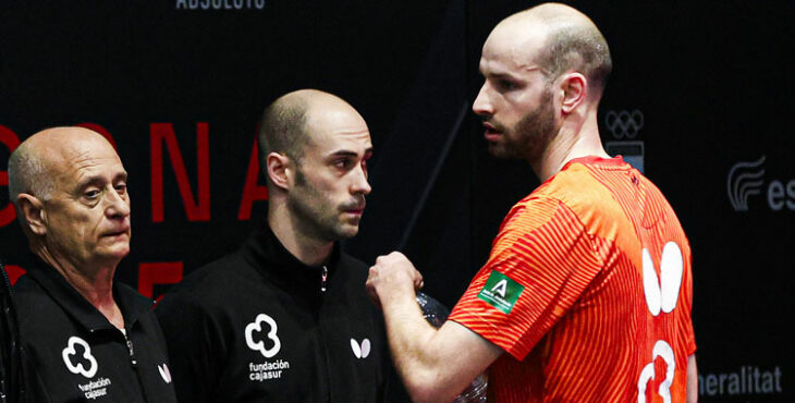 Luis Calvo, a la izquierda, en una imagen de archivo. Foto: Joaquín Corrales / RFETM