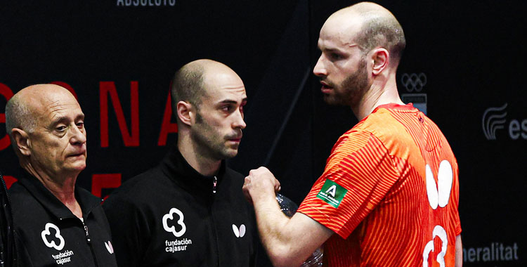Luis Calvo, a la izquierda, en una imagen de archivo. Foto: Joaquín Corrales / RFETM