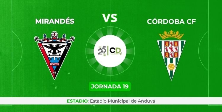 Sigue la crónica on line del Mirandés Córdoba.
