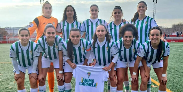 El once del equipo blanquiverde en Getafe. Foto: @CordobaFemenino