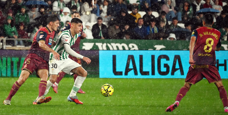 Dani Requena en el encuentro ante el Deportivo de La Coruña en el Bahrain Victorious Nuevo Arcángel. Autora: Natalia Román